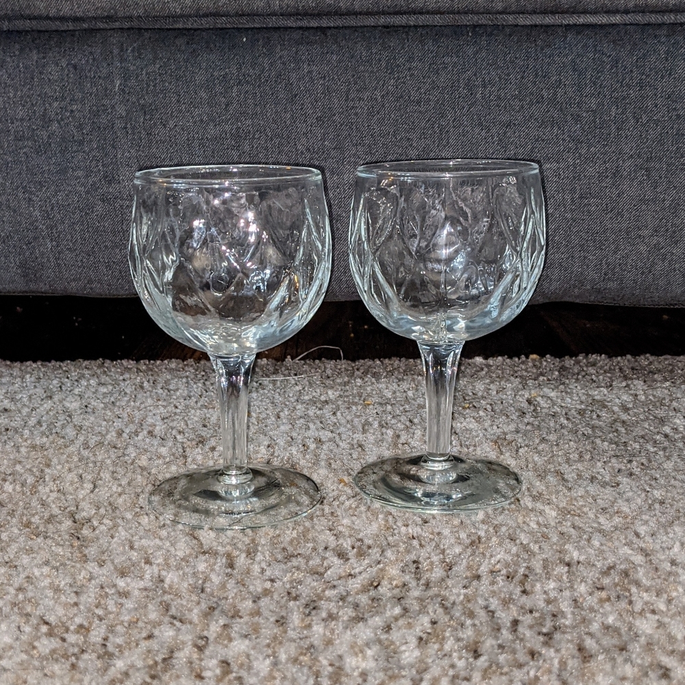 Crystal wine glasses!
